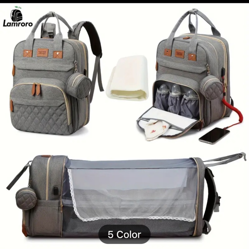 Baby Diaper Bags with Changing Station, Waterproof Diaper Bag Backpack
